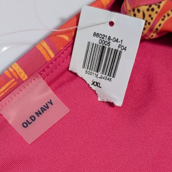 NWT Old Navy swim bottoms size XXL High-Waisted French-Cut Bikini novelty print - Picture 3 of 8